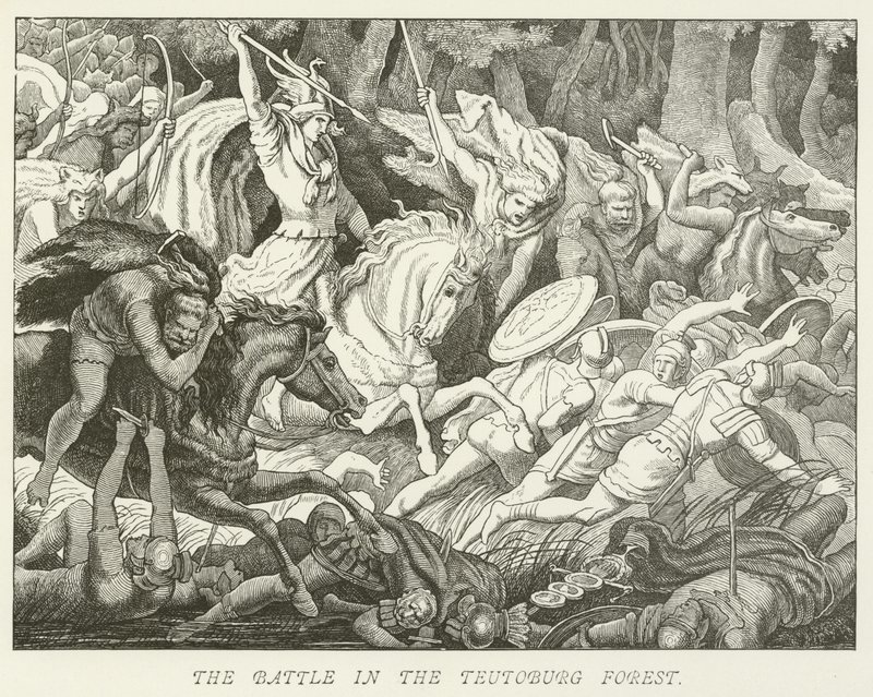 La batalla en el bosque de Teutoburgo de German School