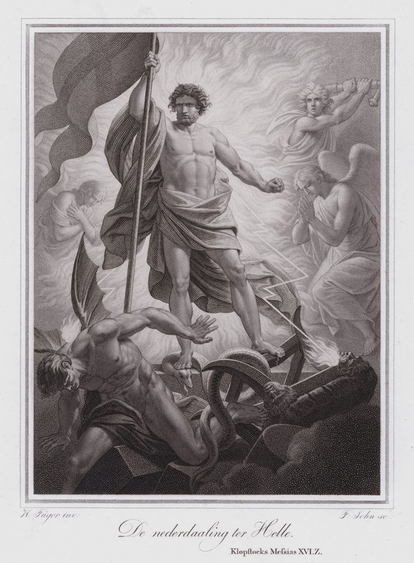 El descenso al infierno (grabado) de German School