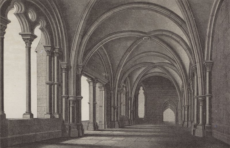 El vestíbulo del Monasterio de Maulbronn, Baden-Wurtemberg, Alemania de German School