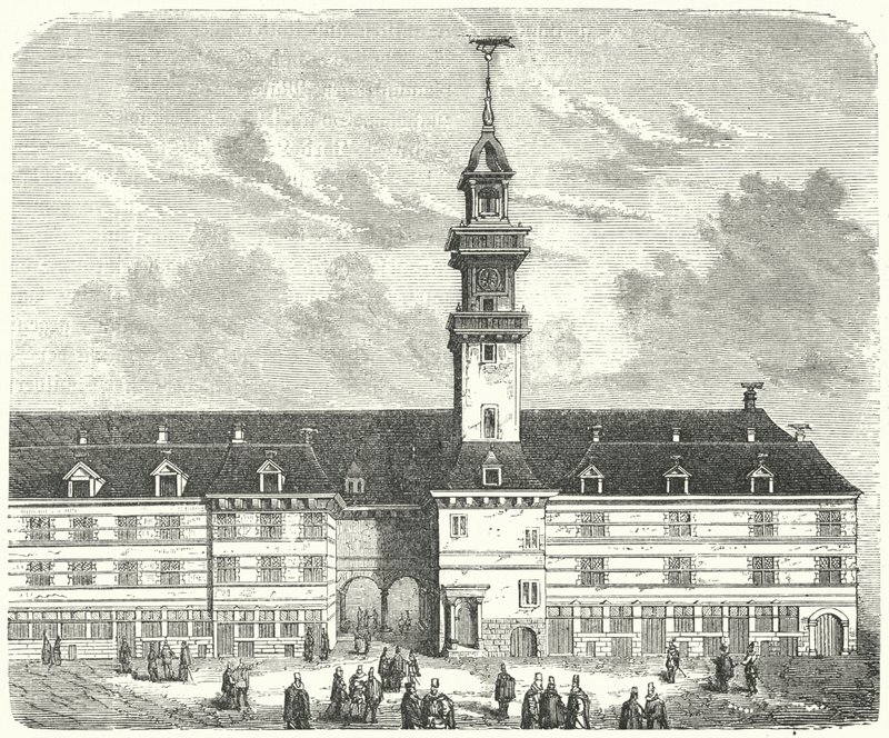 El Royal Exchange original, Londres (grabado) de German School