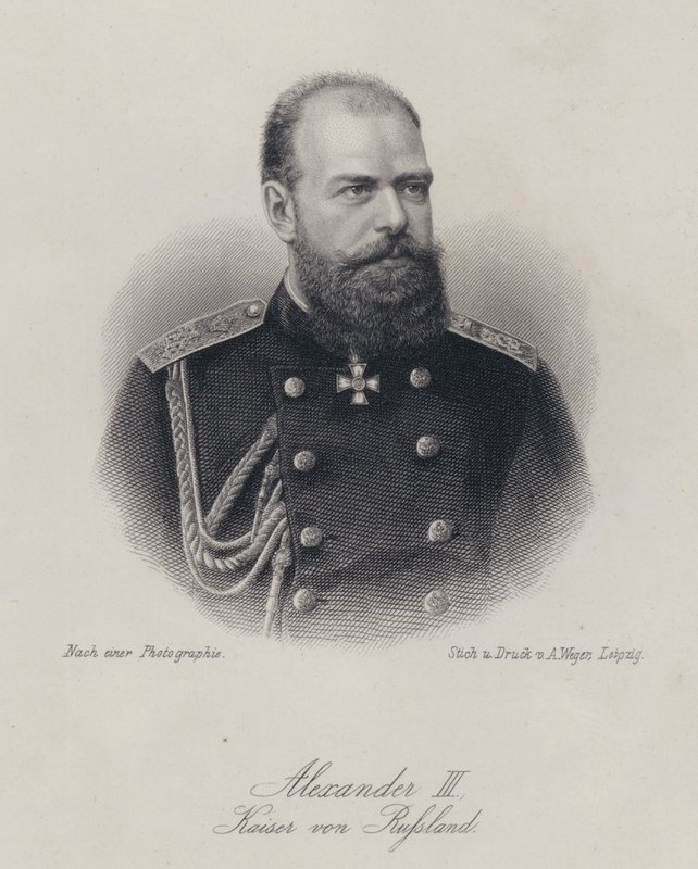Zar Alejandro III de Rusia de German School