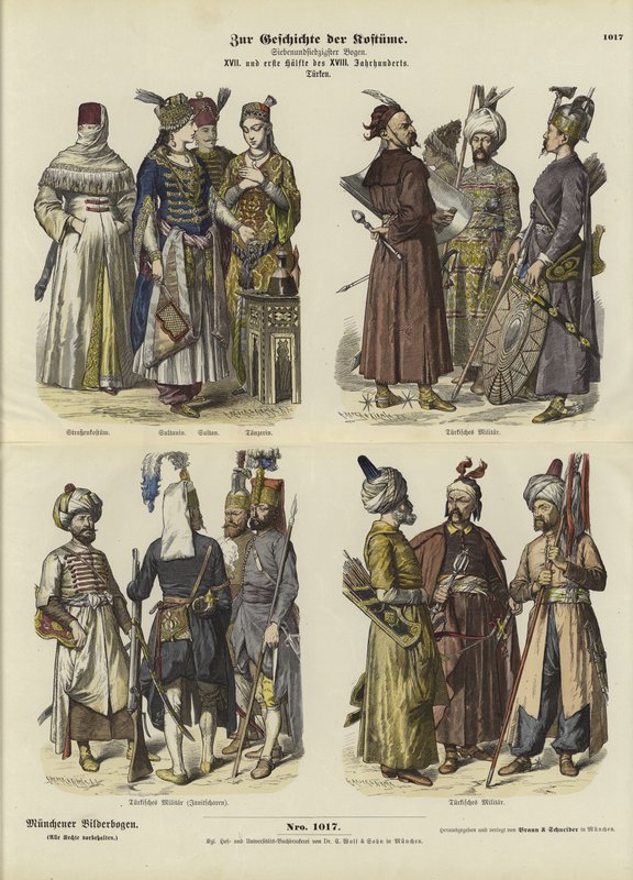 Trajes turcos, siglo XVII y primera mitad del siglo XVIII de German School