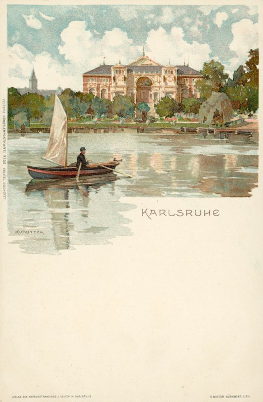 Vista de la ciudad de Karlsruhe en Alemania de German School