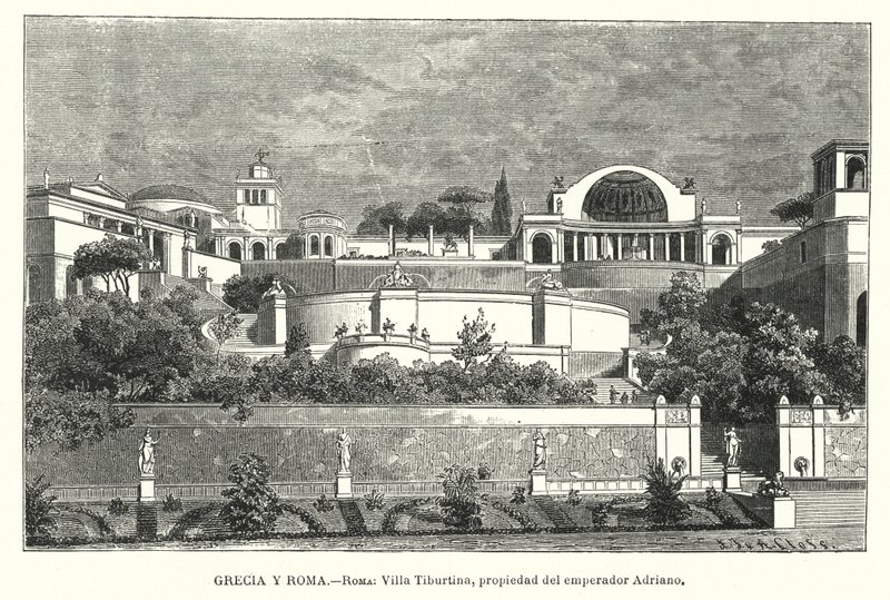 Villa del emperador romano Adriano, Tívoli, Italia de German School