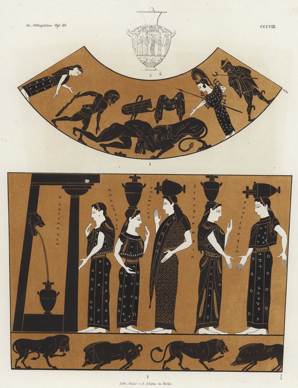 Mujeres llevando hidrias de German School