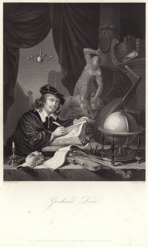 Retrato de Gerrit Dou de Gerrit Dou