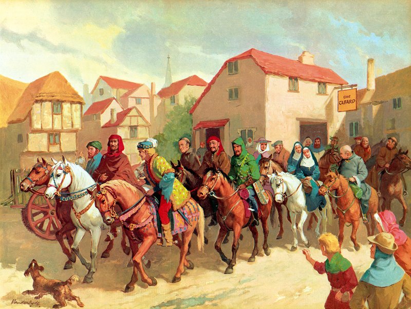 Los peregrinos de Chaucer de Gerritt Vandersyde