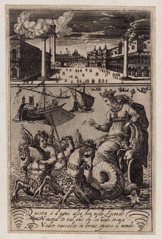 Vista de la Plaza de San Marcos, Venecia (grabado) de Giacomo Franco