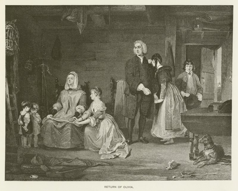 El regreso de Olivia de Gilbert Stuart after Newton