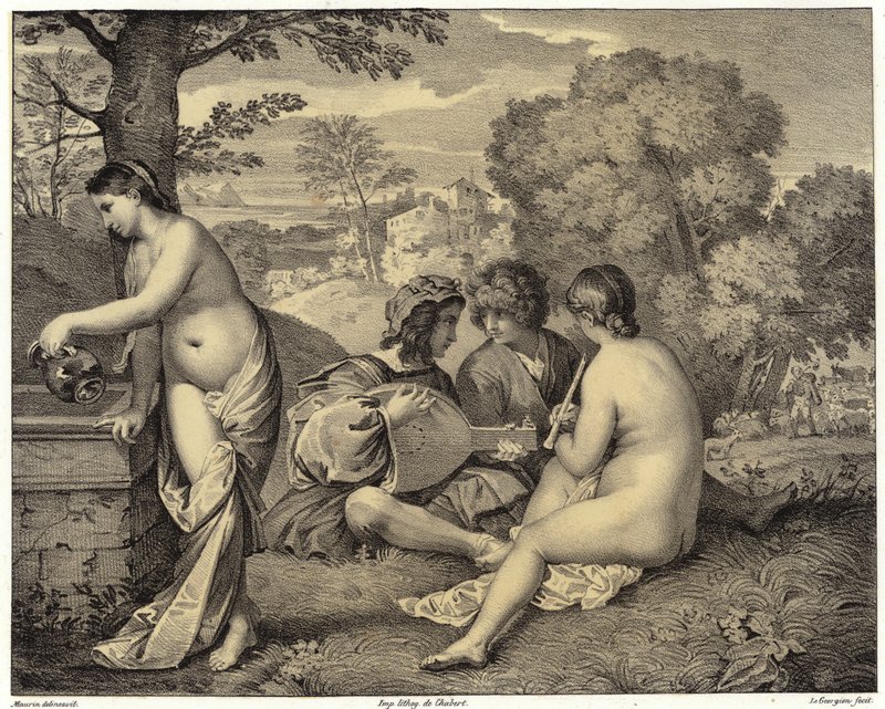 El Concierto Campestre de Giorgione 147778 1510 after Giorgione 147778 1510 after