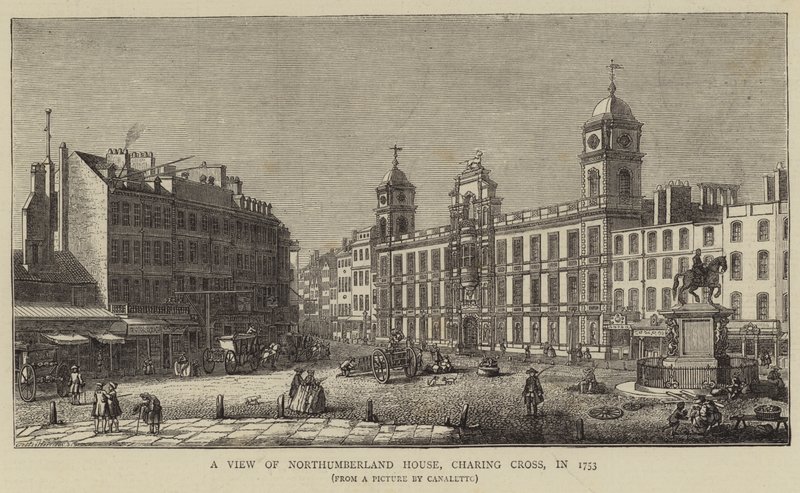 Vista de Northumberland House, Charing Cross, en 1753 de Giovanni Antonio Canal