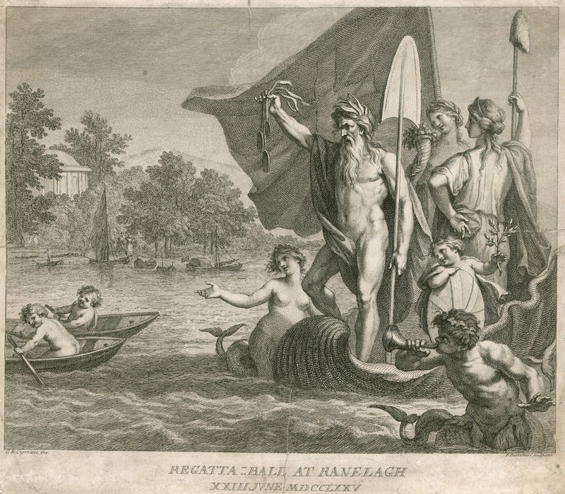 Baile de Regata en los Jardines de Ranelagh, Millbank, Londres, 23 de junio de 1775 de Giovanni Battista Cipriani