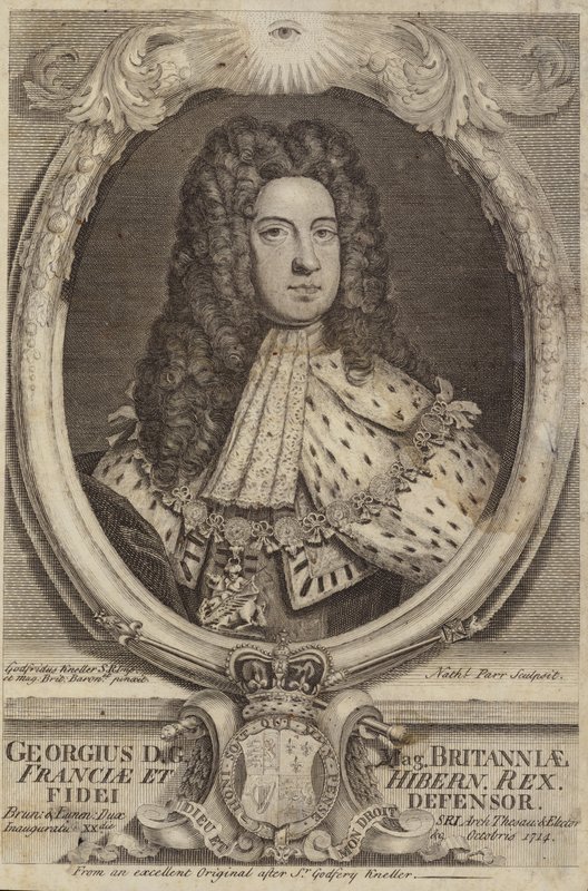 Rey Jorge I de Gran Bretaña e Irlanda de Godfrey Kneller