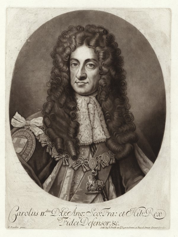 Retrato del Rey Carlos II de Godfrey Kneller