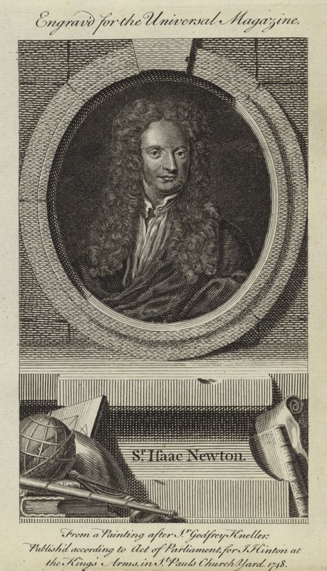 Sir Isaac Newton de Godfrey Kneller