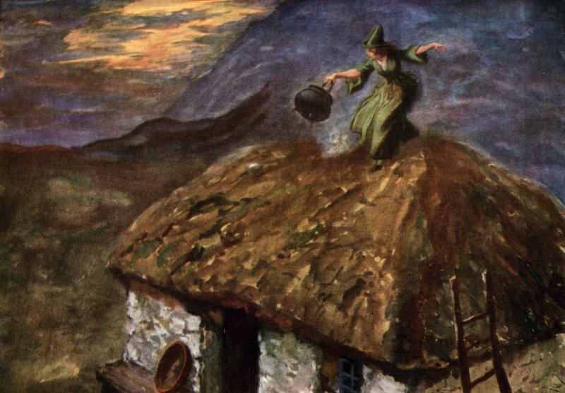 Ilustración para El cuento del caldero de Gordon Frederick after Browne