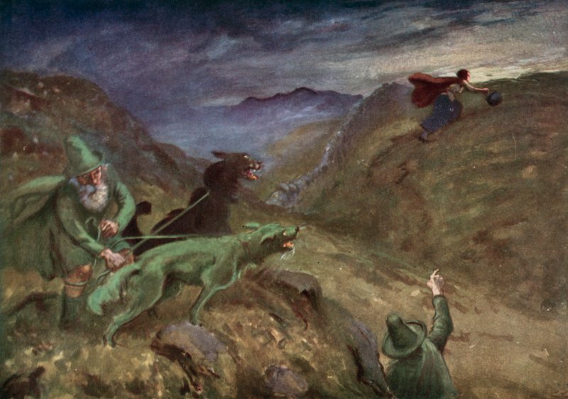 Ilustración para El cuento del caldero de Gordon Frederick after Browne