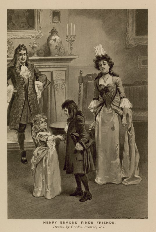 Ilustración para La Historia de Henry Esmond de Thackeray de Gordon Frederick (after) Browne