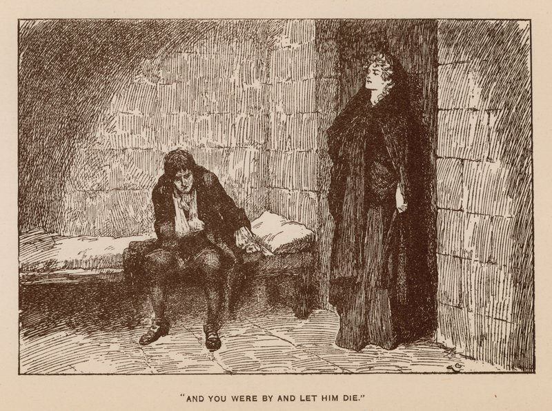 Ilustración para La Historia de Henry Esmond por Thackeray de Gordon Frederick (after) Browne