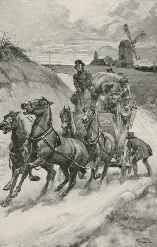Una diligencia en tiempos antiguos de Gordon Frederick Browne