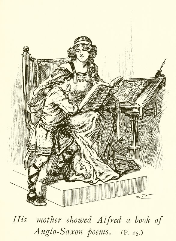 Alfred aprendiendo a leer de Gordon Frederick Browne