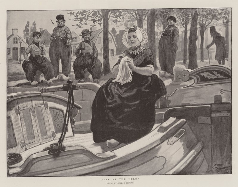 Eva al timón de Gordon Frederick Browne