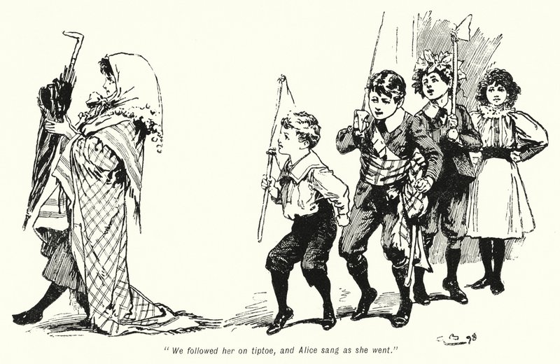 Ilustración para La Historia de los Buscadores de Tesoros de E. Nesbit de Gordon Frederick Browne