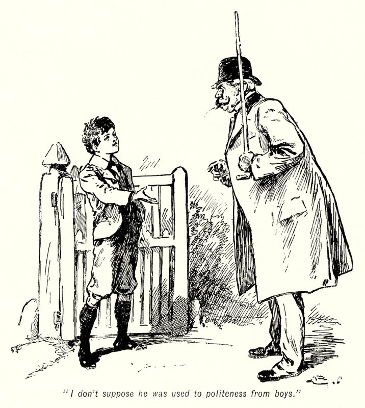 Ilustración para La Historia de los Buscadores de Tesoros de E. Nesbit de Gordon Frederick Browne