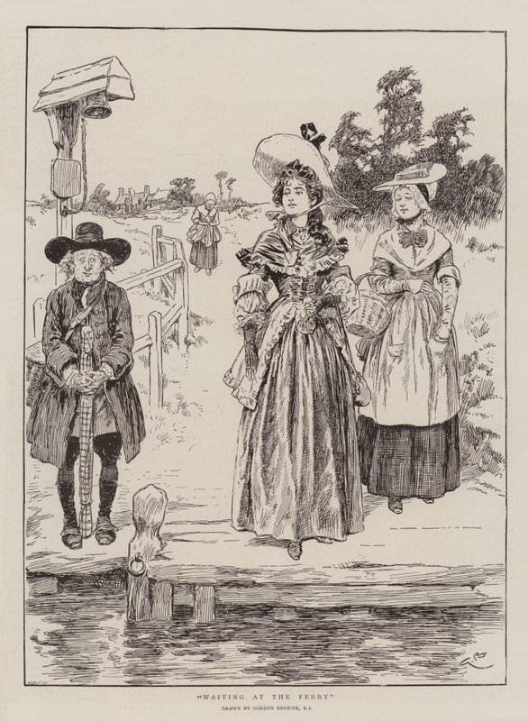 Esperando en el Ferry de Gordon Frederick Browne