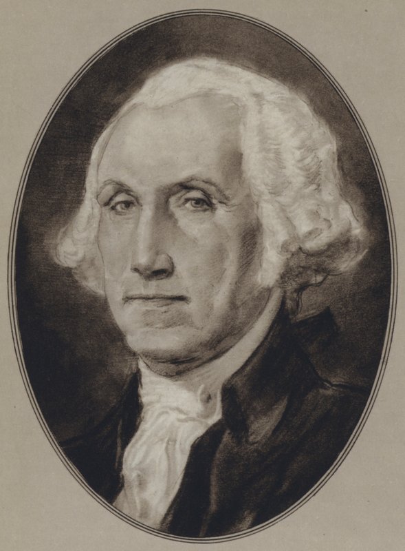 Retratos de estadistas americanos: George Washington (litho) de Gordon Ross