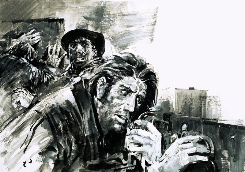 Un grito de socorro del levantamiento húngaro (gouache sobre papel) de Graham Coton