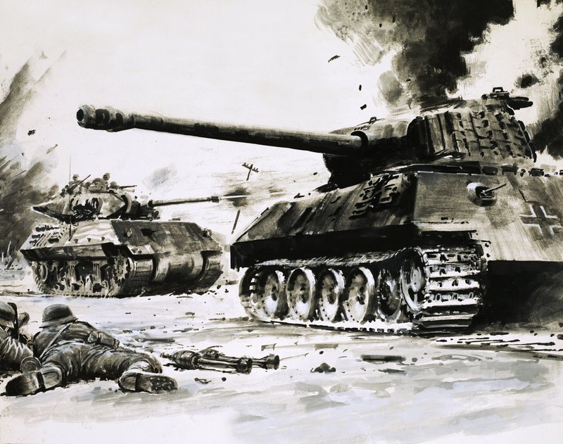 Tanques en las calles de Graham Coton