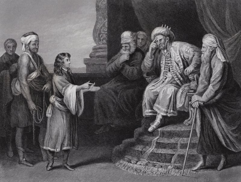 José interpretando el sueño del faraón de Guercino