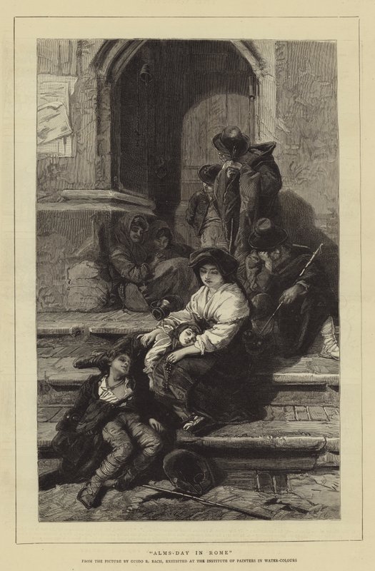 Día de limosnas en Roma de Guido Bach