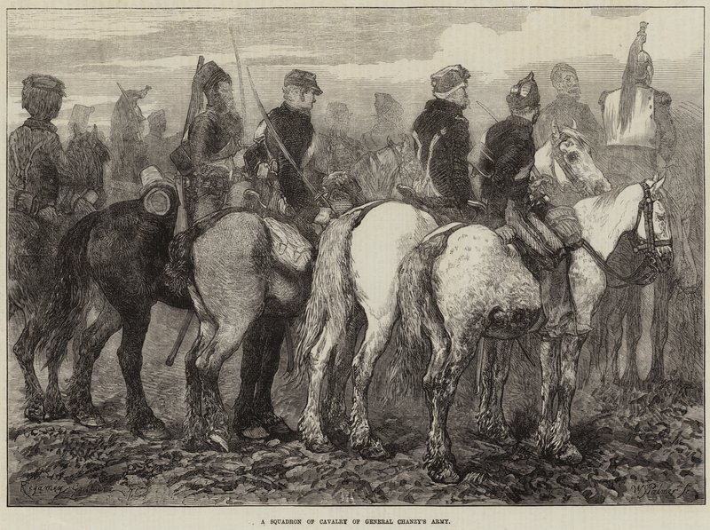 Un escuadrón de caballería del ejército del General Chanzy de Guillaume Regamey