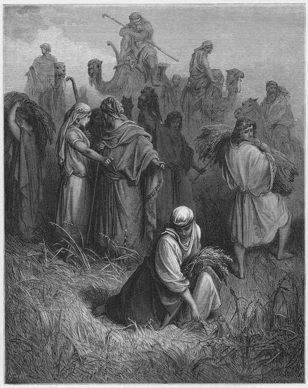 Booz y Rut de Gustave Dore