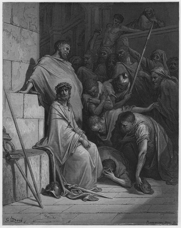 La Biblia de Gustave Doré: Cristo burlado de Gustave Dore