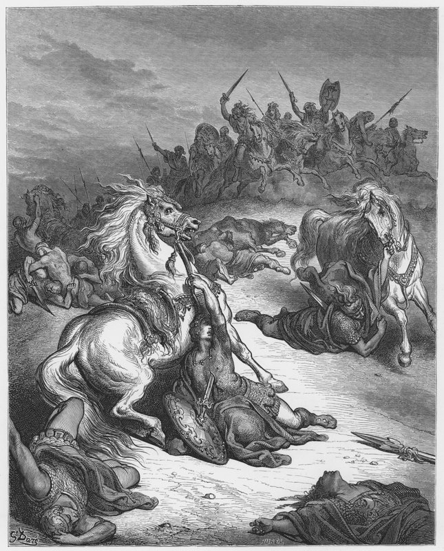 La muerte de Saúl de Gustave Dore