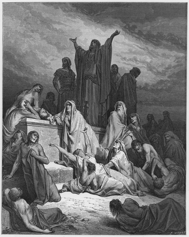 Biblia de Gustave Doré: Plaga de Jerusalén de Gustave Dore