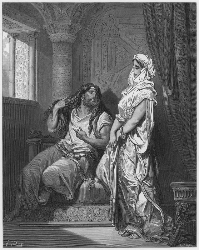 Sansón y Dalila de Gustave Dore