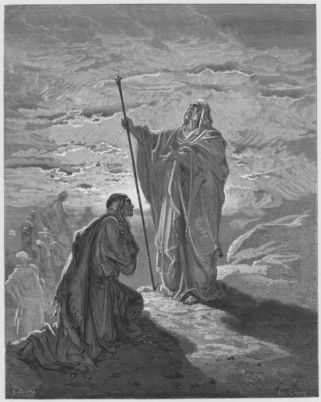 Samuel bendiciendo a Saúl de Gustave Dore