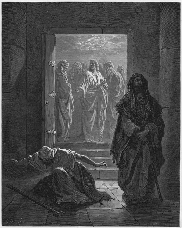 La Biblia de Gustave Doré: El fariseo y el publicano de Gustave Dore