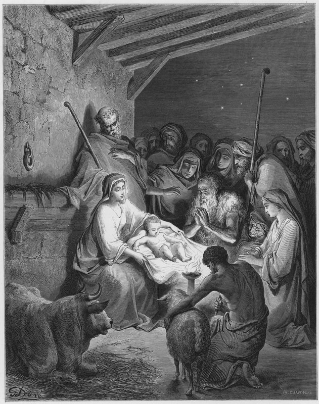 La Biblia de Gustave Doré: La natividad de Gustave Dore