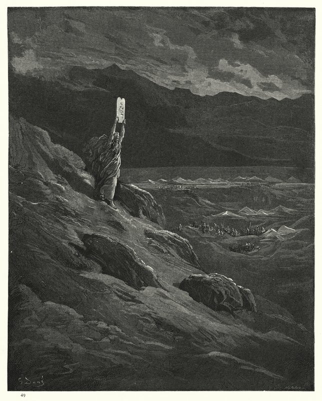 Ilustración de Gustave Doré para El Paraíso Perdido de Milton, Libro XII, líneas 236-238 de Gustave Dore