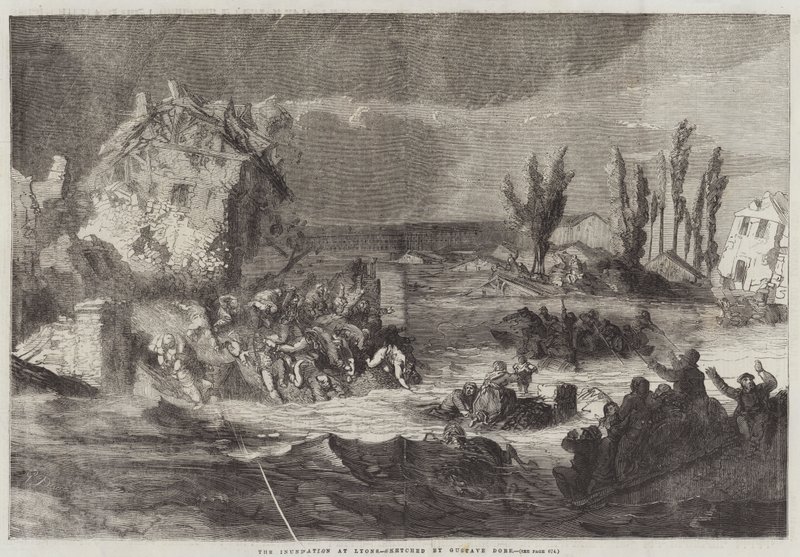 La inundación en Lyon de Gustave Dore
