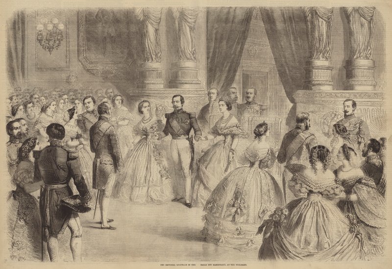 La Cuadrilla Imperial en la Sala de los Mariscales, en las Tullerías de Gustave Janet