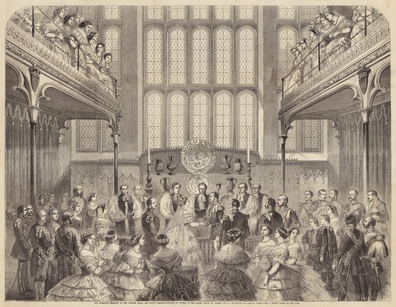 La Ceremonia de Matrimonio de la Princesa Real y el Príncipe Federico-Guillermo de Prusia, en la Capilla de Gustave Janet