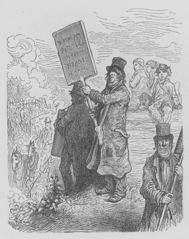 Carteles ambulantes de Gustave after Dore