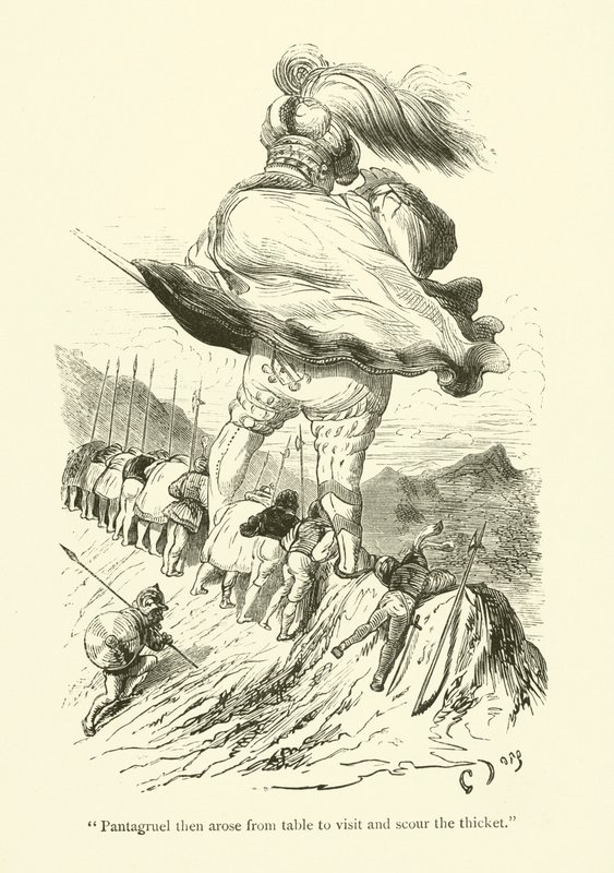 Ilustración para las obras de Rabelais de Gustave after Dore