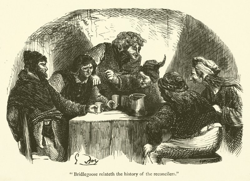 Ilustración para las obras de Rabelais de Gustave after Dore